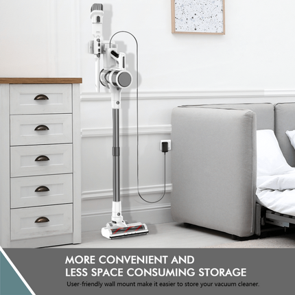 Portable Cordless Stick Vacuum Cleaner 250W Brushless Motor 0.45L Dust Cup