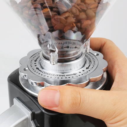 Automatic Electric Coffee Grinder with Stainless Steel Burrs 200W Single Dose Mill