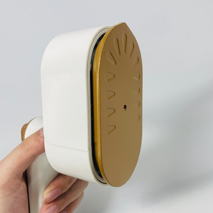 Compact Travel Folding Iron – Mini Adjustable Heat Portable Beige Design