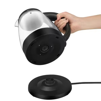 2.0L 1500W Cordless Electric Kettle Rapid Boil, 220V, Compact Black Finish