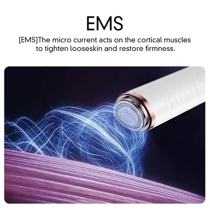 Portable Facial Microcurrent Massager with 3 LED Light Modes and Adjustable Intensity