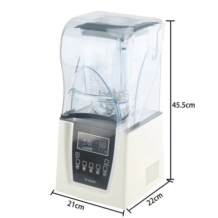 Heavy Duty Commercial Blender 1800W with Soundproof Cover 1300ml