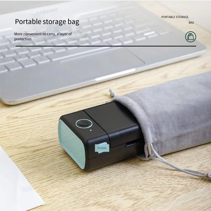 Portable A4 Thermal Printer with 1200mAh Battery, 203 DPI High-Resolution Compact Printing