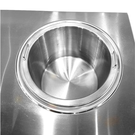 2L Heated Stainless Steel Sauce Warmer & Pump Dispenser for Nacho Cheese, Hot Fudge & Toppings