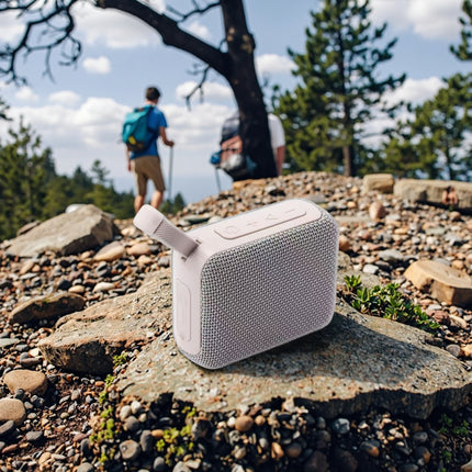 Wireless Bluetooth Speaker with RGB LED, 800mAh Battery & Qi Wireless Charging for Home and Travel
