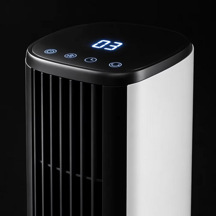 34-Inch Tower Air Cooler Fan with Remote, 60W Power & 60° Oscillation