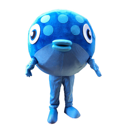 Adult Fish Character Costume Suit with Headpiece and Cooling Fan Custom Sizes and Colors