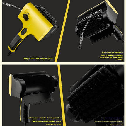 Cordless Rechargeable Electric Cleaning Brush with Interchangeable Heads