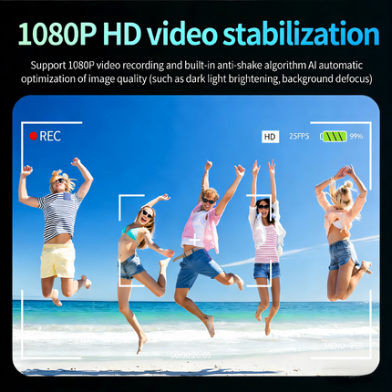 Dual Lens Smart Glasses 1080P Video Recording AI Assistant Real-Time Translation