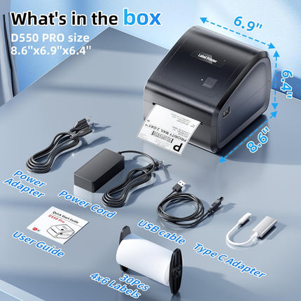 Desktop Thermal Barcode Label Printer 150mm/s Printing Speed with USB Bluetooth Ethernet