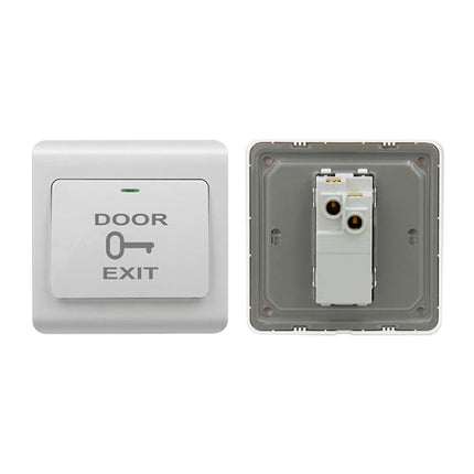 Access Control Exit Button Switch with NO/COM Relay DC12-36V Flame Retardant Panel
