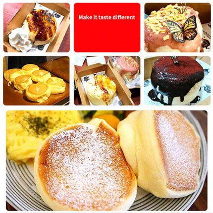 Electric Souffle Pancake & Mini Waffle Maker – Stainless Steel Body 1300W