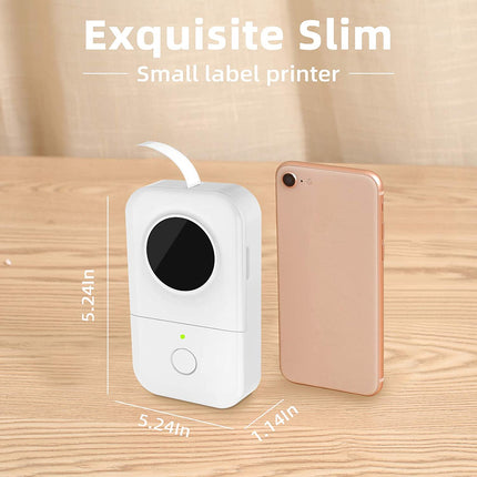 Portable Thermal Label Printer with 1200mAh Rechargeable Battery, 203 DPI Wireless Label Maker