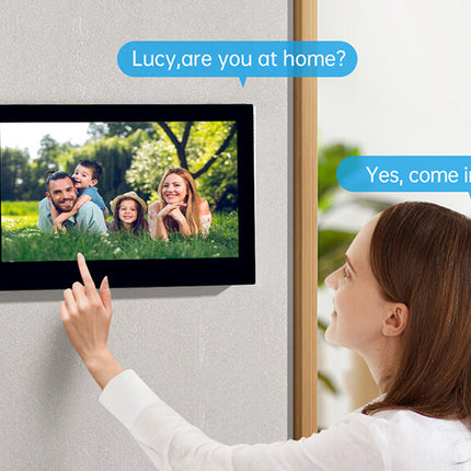 Wired Video Doorbell Intercom System with 7 Inch IPS Display, Tuya App & Weatherproof Camera
