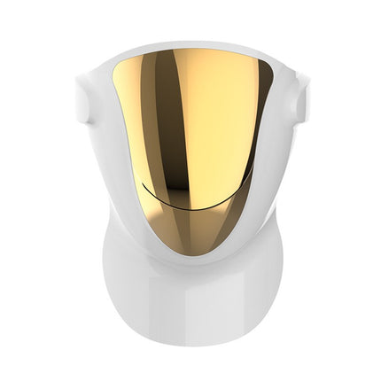 Rechargeable LED Facial and Neck Therapy Mask with 4 Light Modes for Skin Care