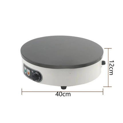 Stainless Steel Commercial Crepe Maker with 400mm Cast Iron Plate