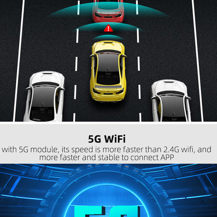 Triple Channel 4K Dash Camera with 2K Cabin & Rear Cameras, WiFi, G-Sensor and IPS Display