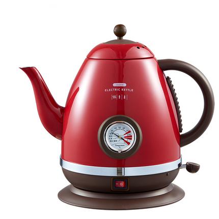 1.5L Stainless Steel Electric Kettle with Thermometer, 1500W Fast Boil & Auto Shut-Off