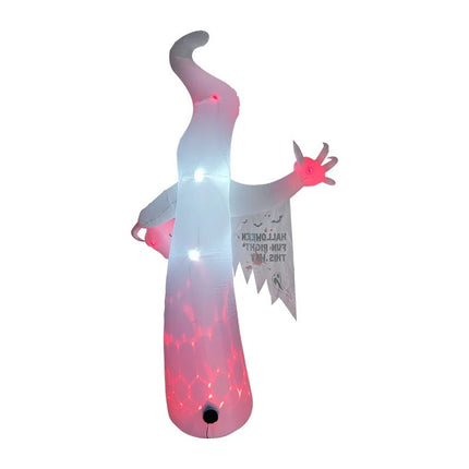 Outdoor 8FT Halloween Ghost Inflatable Decoration with LED Lighting and Easy Setup