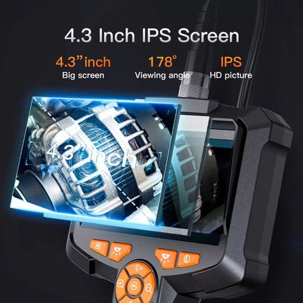 Portable 1080P Endoscope Inspection Camera with 8.5mm Waterproof Probe