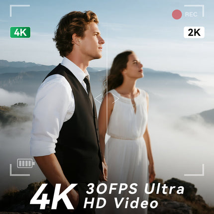 Compact 4K Video Camera with 3-Inch Screen & 32GB Memory – Handheld Digital Shooting Device