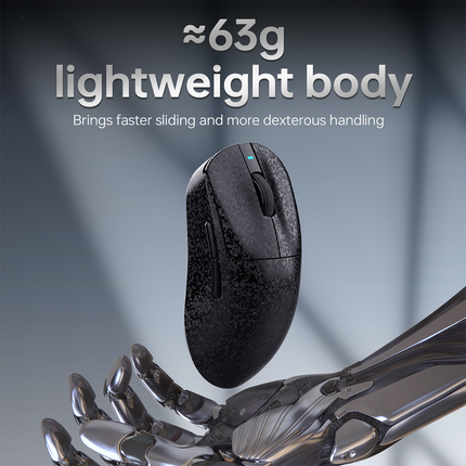 Cordless Gaming Mouse 2.4GHz USB 32000 DPI High-Precision Optical Sensor Ambidextrous Design