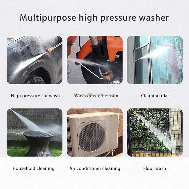 Lightweight Cordless Pressure Washer 21V with Multi-Mode Spray Nozzle