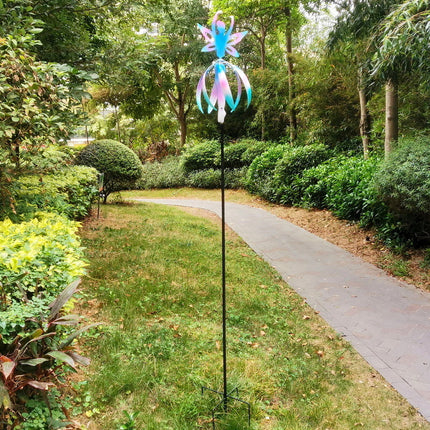 Metal 3D Kinetic Wind Spinner for Garden and Patio – Outdoor Weather-Resistant Decor