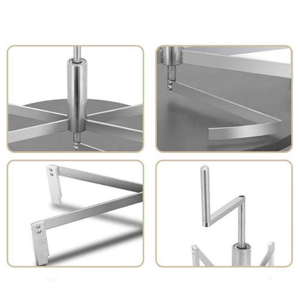 Stainless Steel Crepe & Pancake Batter Dispenser – Rotary Spreader Tool for Even, Mess-Free Cooking