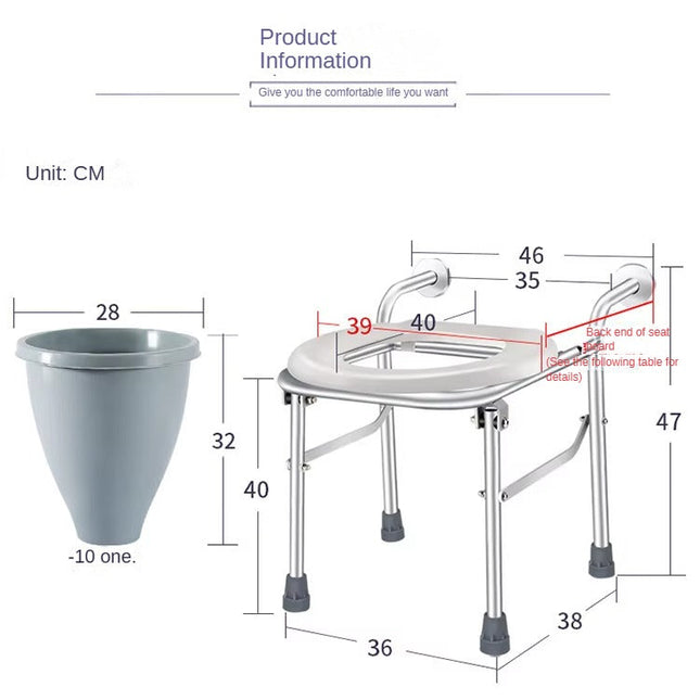 Portable Shower and Commode Chair with Steel Frame for Home and Care Use
