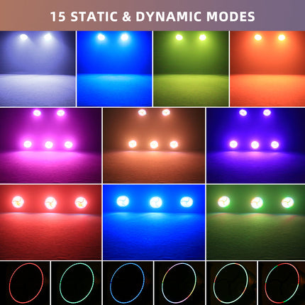 200W RGB COB LED Par Light for Stage, DJ Shows, Concerts with 60° Beam and DMX Control