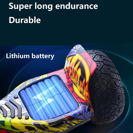 8.5" Self-Balancing Hoverboard with LED Lights & Bluetooth Speaker – Aluminium Alloy Frame, Solid Tyres, 36V 350W Dual Motor