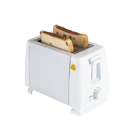 Compact 650W Multi-Slice Toaster White Plastic for Toast and Baked Snacks