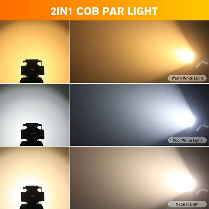 Professional 200W LED Par Light with Adjustable White Color for Venues