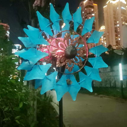 Outdoor 3D Metal Kinetic Wind Spinner Weather Resistant Garden Yard Sculpture
