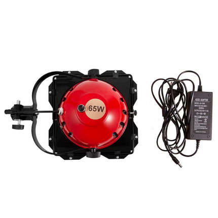65W LED Redhead Studio Video Light 5500K Daylight with Adjustable Dimmer for Photography and Filming