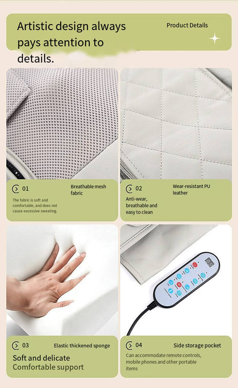 Full-Body Adjustable Airbag Massage Mattress for Neck, Shoulders, Waist & Legs