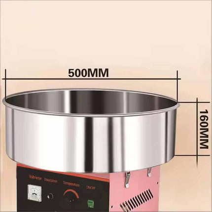 Compact Tabletop Cotton Candy Maker Commercial-Grade with Fast Sugar Spinning Operation