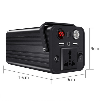 Rechargeable Portable Power Station with USB Charging and LED Emergency Light