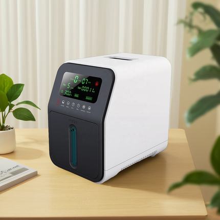 Portable Oxygen Generator with 1–9L Adjustable Flow, LED Display & Quiet Operation