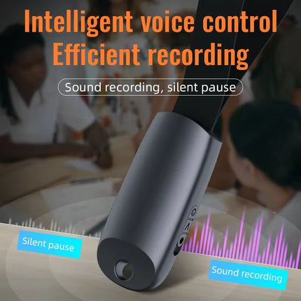 Compact Keychain Audio Recorder Portable USB Rechargeable High-Quality WAV Recording Device