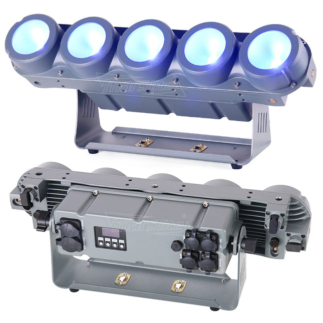 Professional Waterproof LED COB Matrix Light Bar 5x30W RGBA for Stage Events and DJ Lighting
