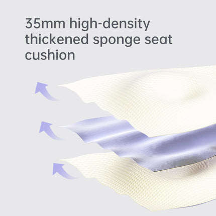 Portable Ergonomic Lumbar Support Seat Pad with Vibration Modes and Rechargeable Battery