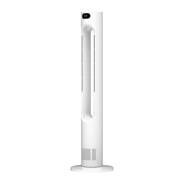 40 Inch Bladeless Standing Fan with Remote & Touch Control, 10-Speed Airflow, Timer & 75° Oscillation