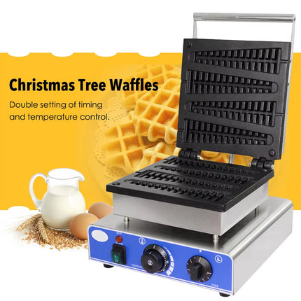 1750W Electric Waffle Stick Press (220V) – Stainless Steel Commercial Non-Stick Waffle Maker