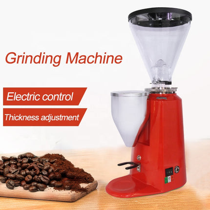 Heavy Duty 360W Coffee Grinder 64mm Flat Burr Aluminum Alloy for Home or Café Use