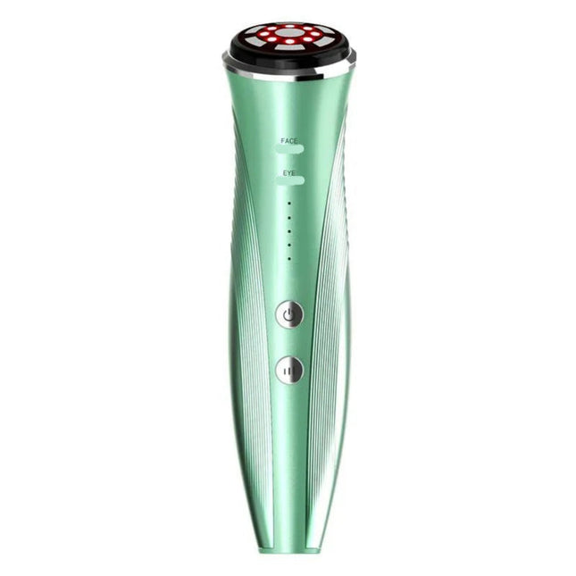 Portable Cordless Facial and Eye Massage Device with Red LED