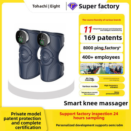 Portable Knee Massager with Air Compression, Vibrating Modes and Smart Temperature Control