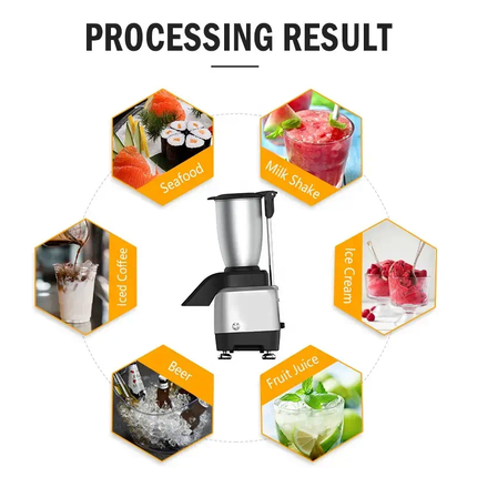 Electric Ice Breaker Snow Maker 3L Large Capacity Stainless Steel Beverage Prep Machine