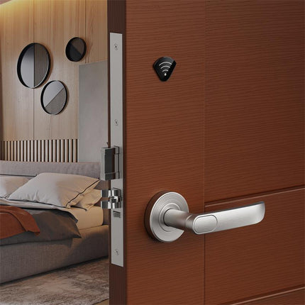 Electronic RFID Hotel Door Lock with Key Access for 38-100mm Doors Powder Black